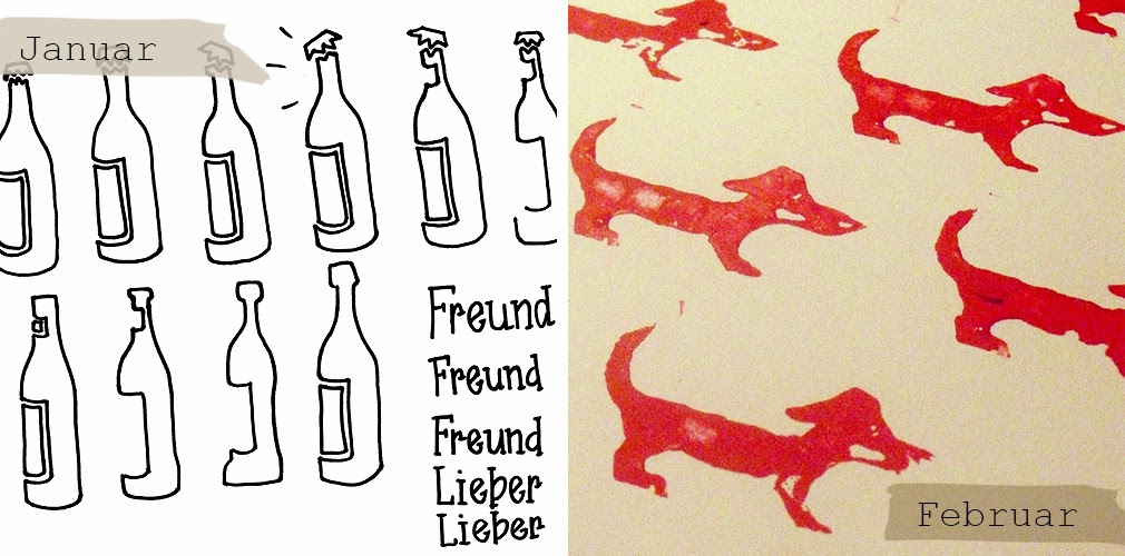 Illustration und Handdruck illustration an hand print by frauschoenert