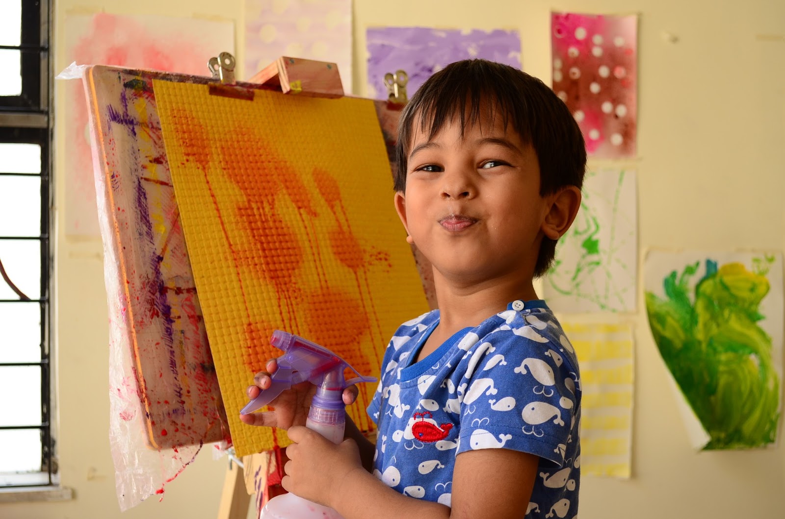 Practical Mom Spray Paint Rain