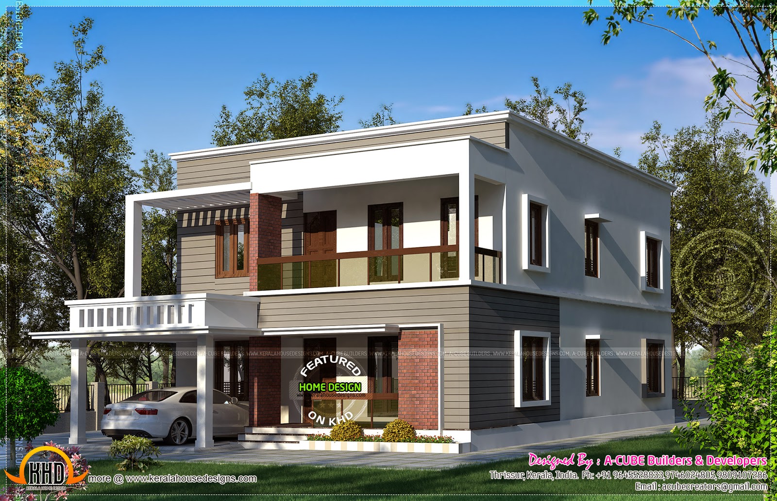 building a flat roof house building a flat roof house