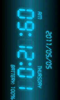 battery clock for android