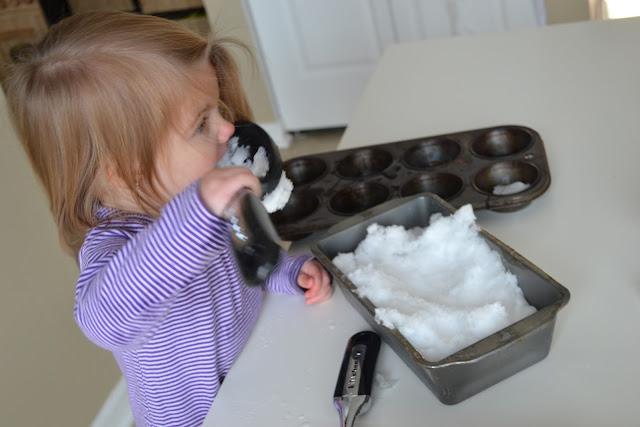 Sensory Play with Snow
