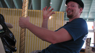 Crescent park carousel Randy gets a ring