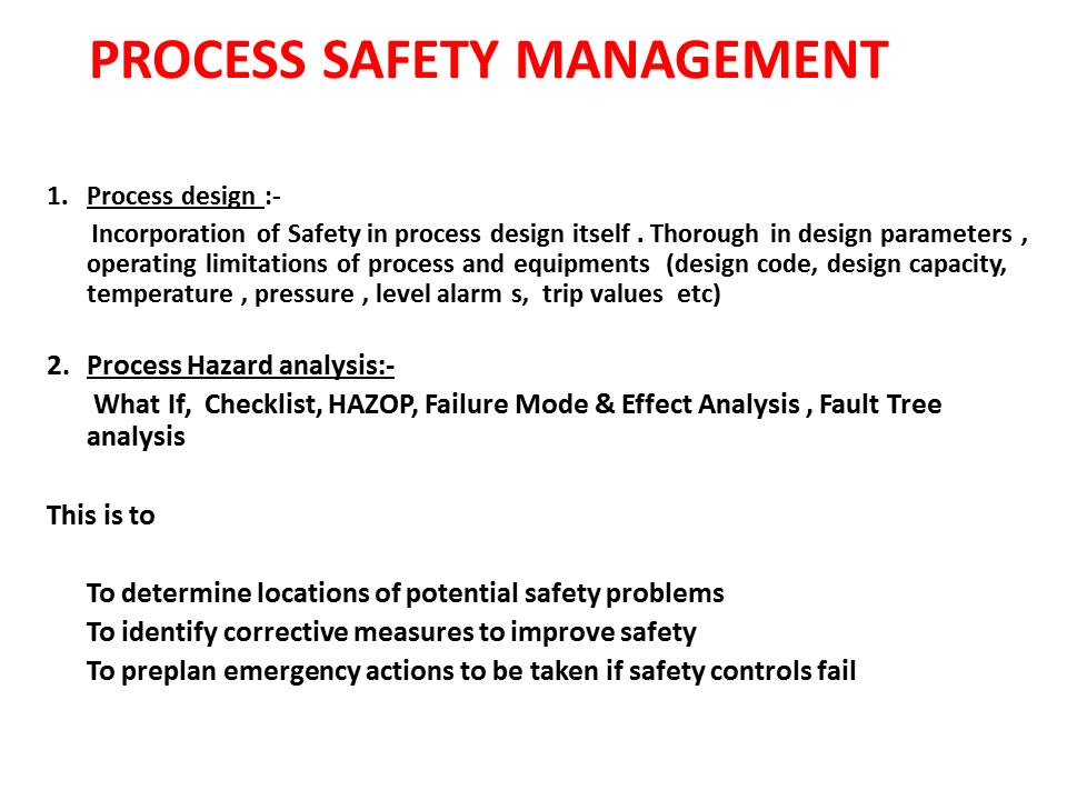Chemical Process Plant Safety PPT on Safety in Hazardous Operation