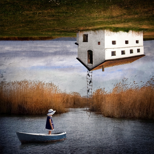 15-House-over-Lake-Sarah-DeRemer-You-Are-what-You-Eat-Photo-Manipulation-www-designstack-co