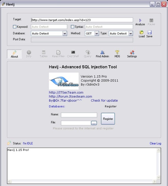 sql injection tool havij sql injection tool havij