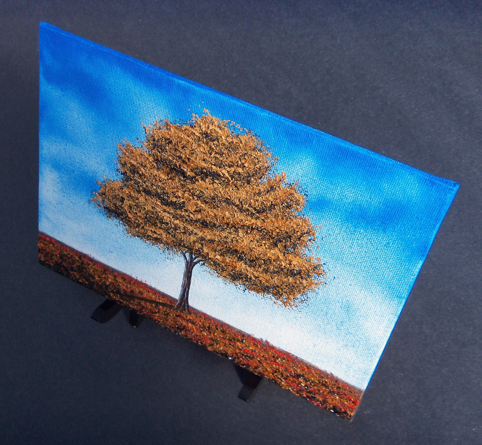 Bing Art by Rachel Bingaman Golden Tree Painting, Contemporary Flower