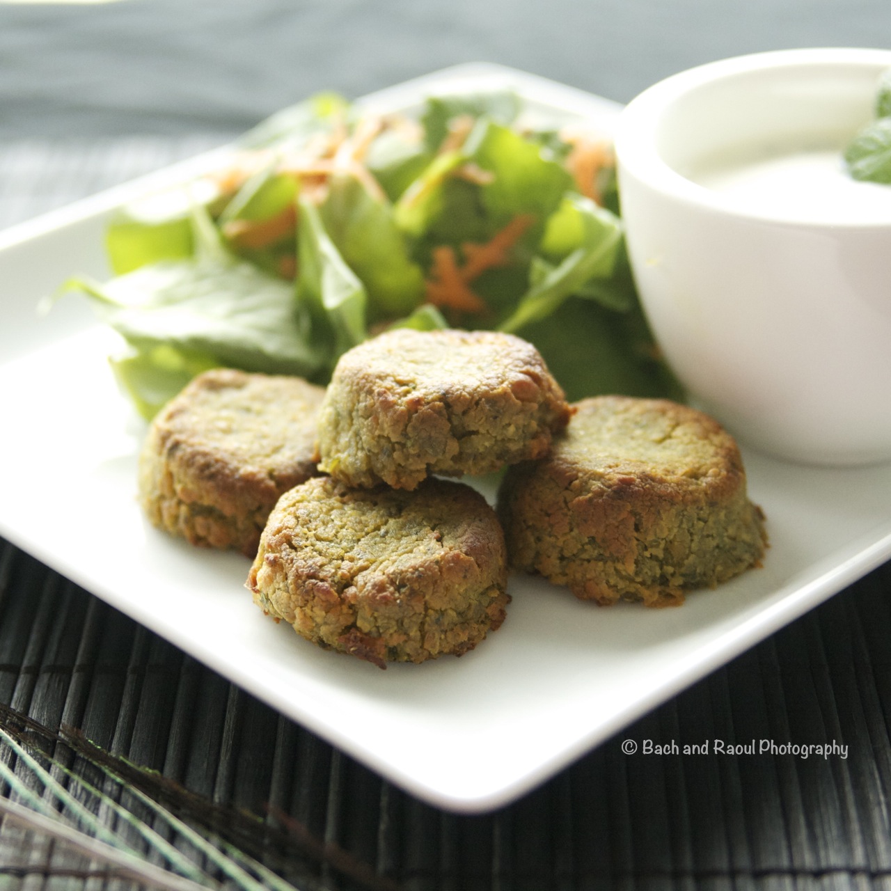 Baked Falafel with Garlic Mint Yogurt Sauce Taste Chronicles