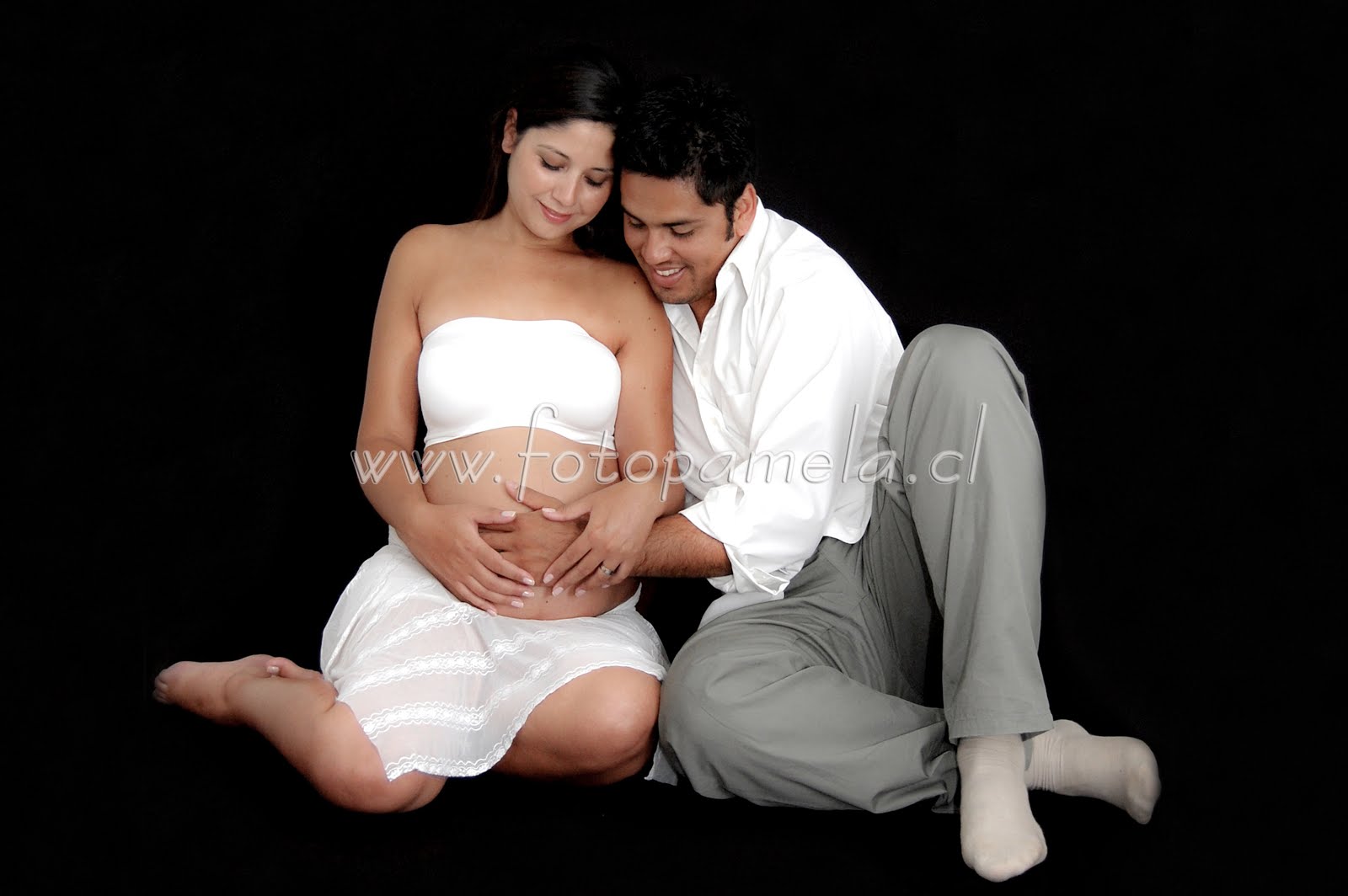 foto pareja embarazadas estudio foto en santiago