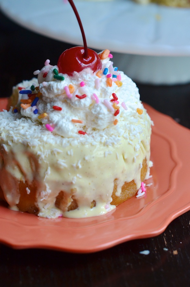 Mini Coconut Ice Cream Rum Cakes Always Order Dessert