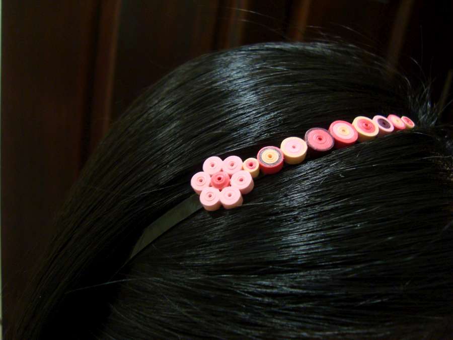 Quilled headband
