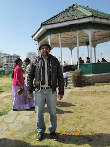 At "NEHRU PARK" , a small artificial island on Dal Lake.
