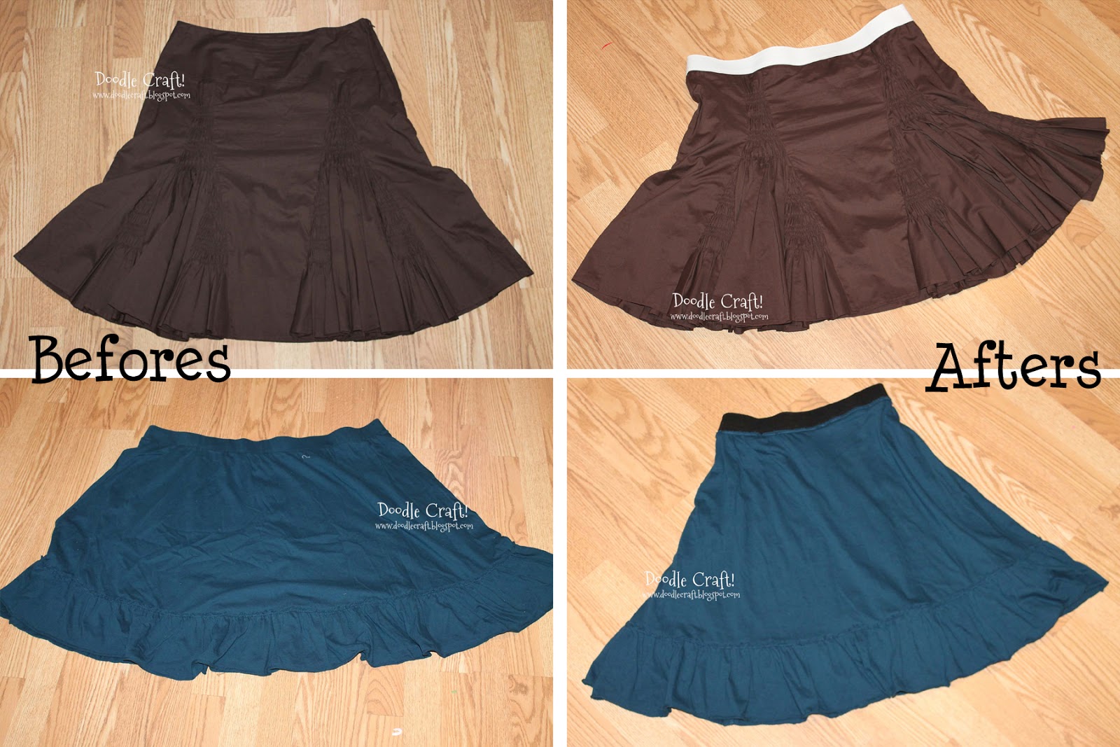 Doodlecraft Skirt Refashion Sewing Fest!