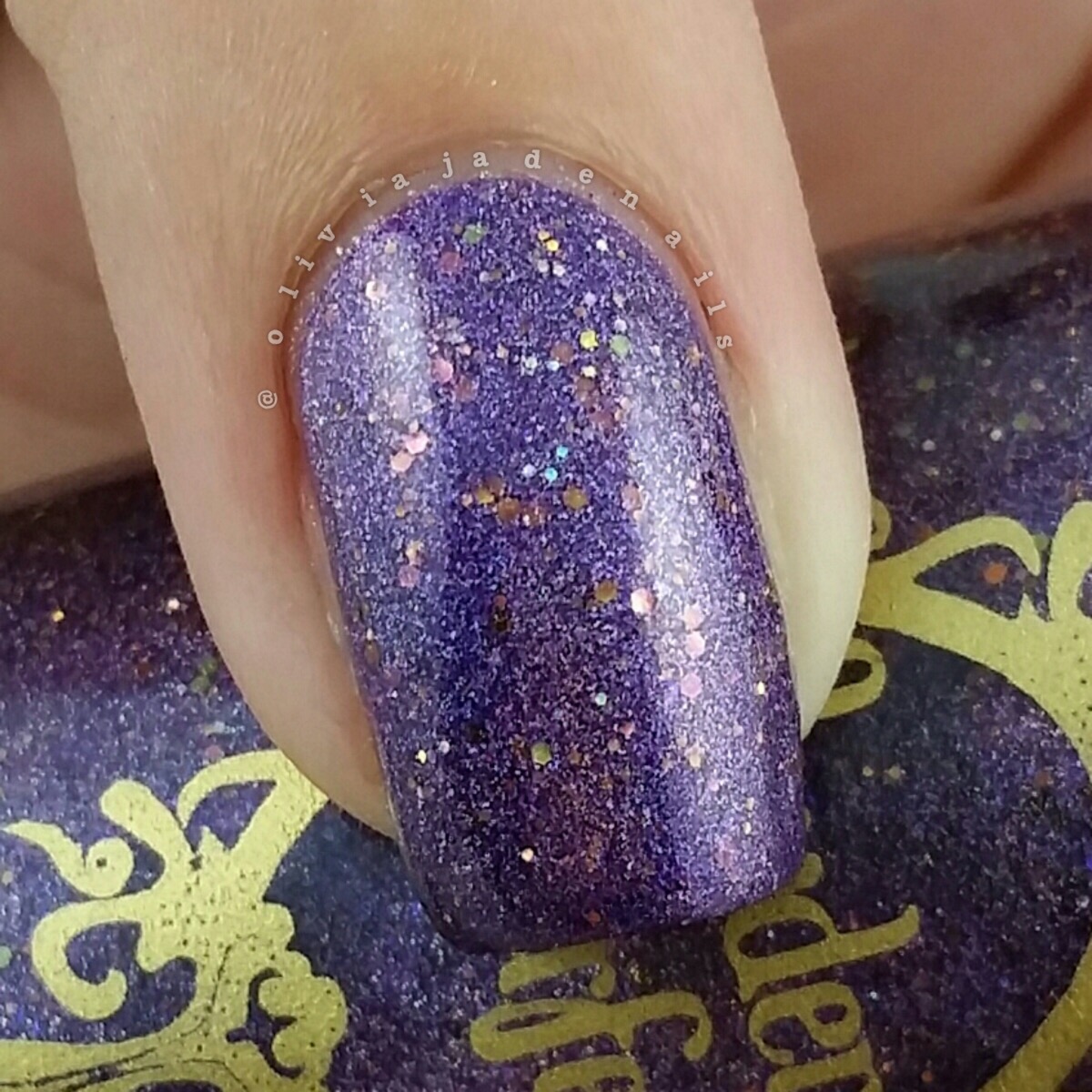 Powder Perfect Enchanted Memories (FB Group Exclusive) swatched by Olivia Jade Nails