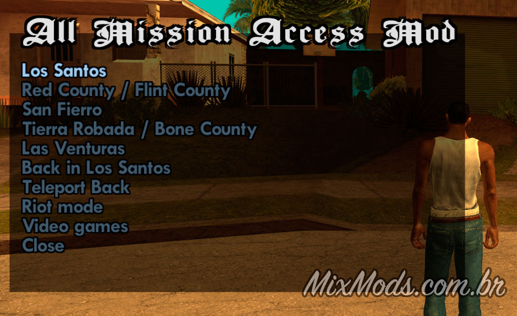 Acessar todas as missões v1.2 (escolher missão) - MixMods