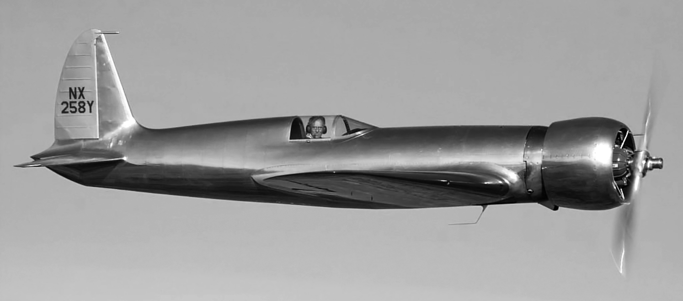 Photo B&W Howard Hughes With Record Breaking Northrop Gamma Monoplane 1937 