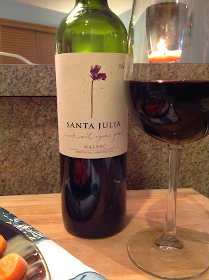 Santa Julia Malbec Wine - Pairs well with Broccoli and Beef Bowl Santa Julia Malbec Wine - Made from Organic Grapes