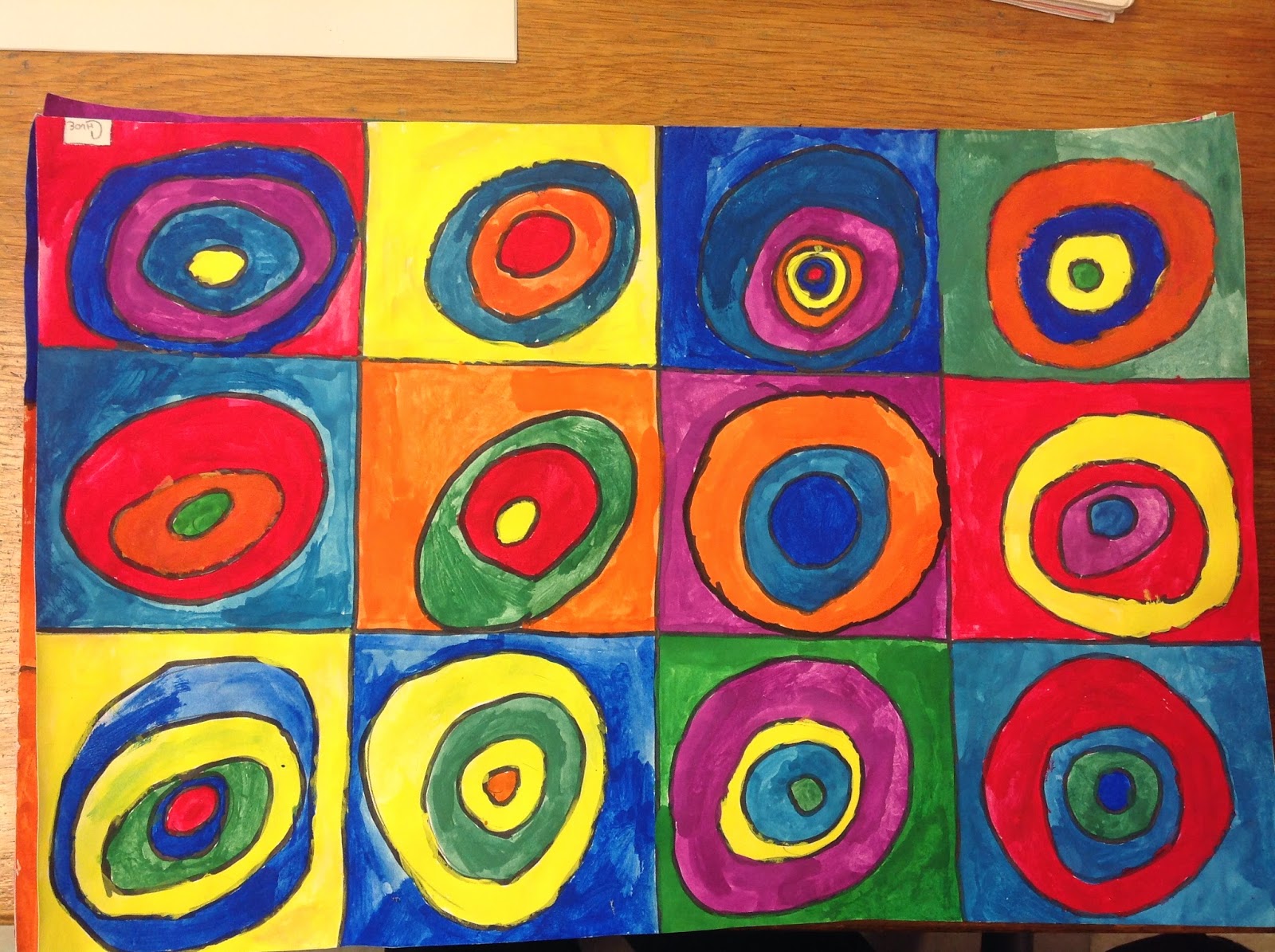 Art/Tech With Mrs. Elloren 6th Grade Concentric Circles