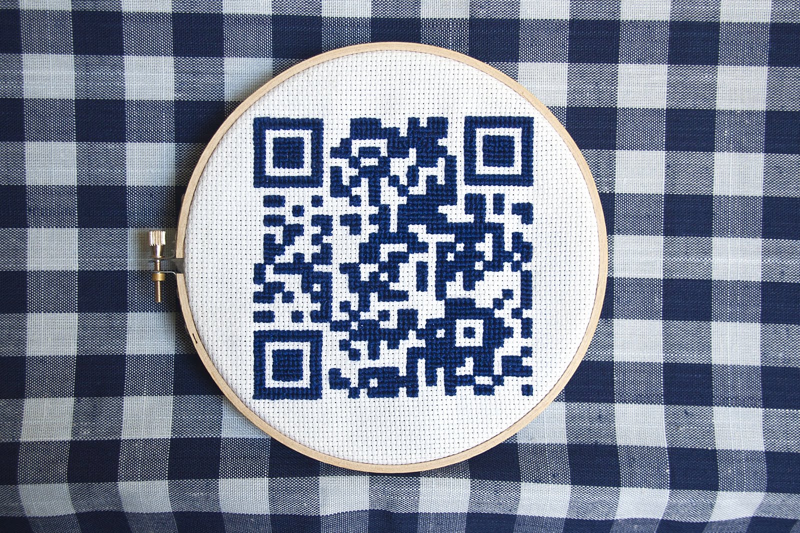 Insideways: New And Old: QR Codes In Cross Stitch