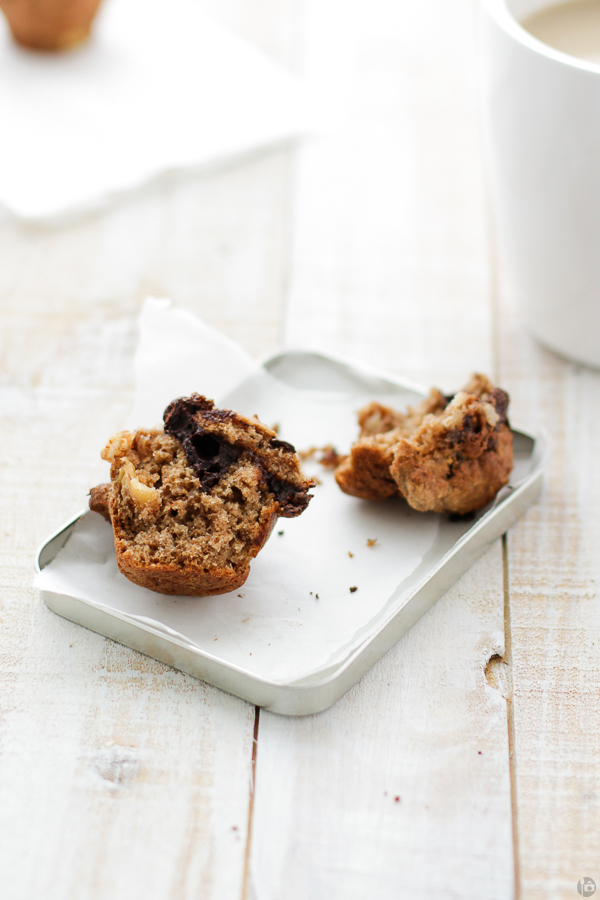 Pear, Dried Fig and Dark Chocolate Muffin Crumbs