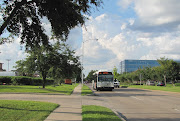 . seen from the South (Eldridge Parkway) with Southbound Metro Bus 53 (citgo building seen from the south metro bus on eldridge pkwy)