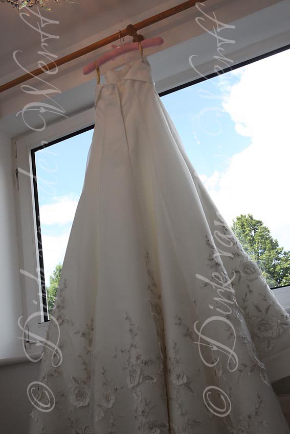 RACHEL'S LOVELY DRESS AWAITING .. PURCHASED FROM BRIDAL FACTORY AT