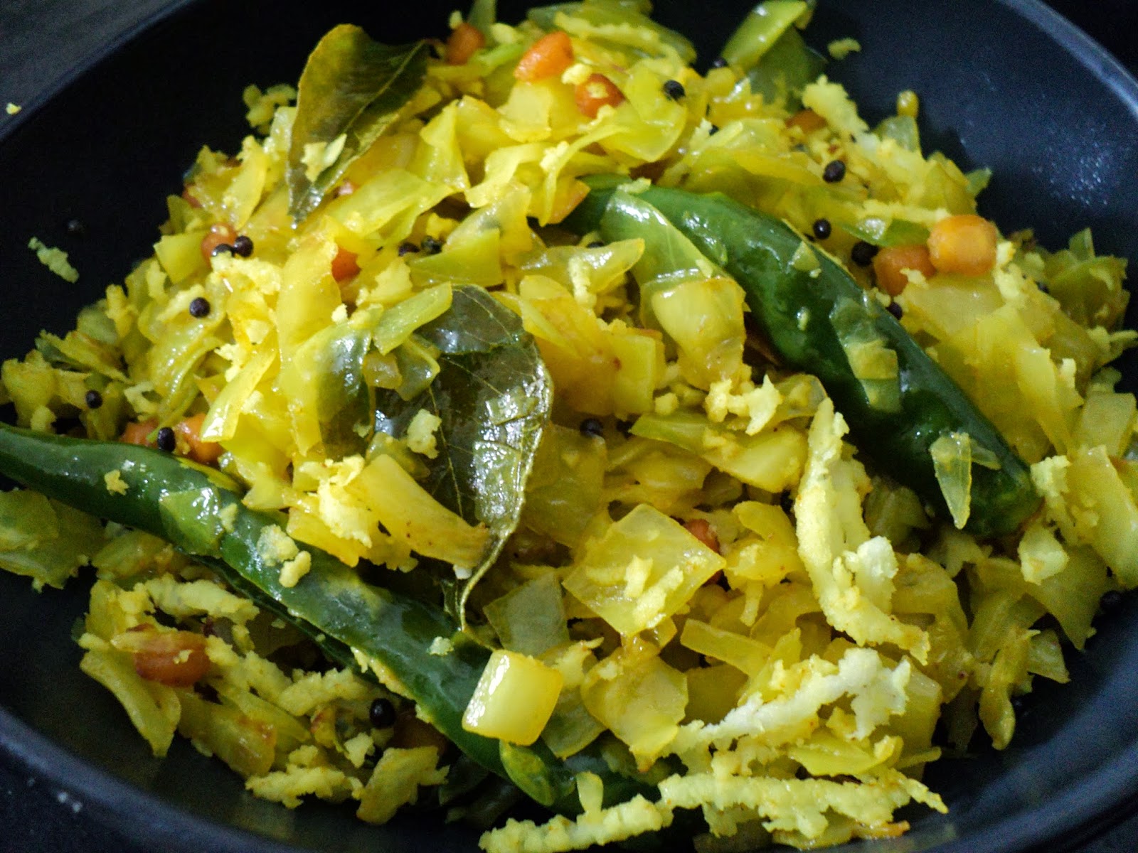 Oriyarasoi The cosmopolitan Odia's Kitchen ! Cabbage Poriyal