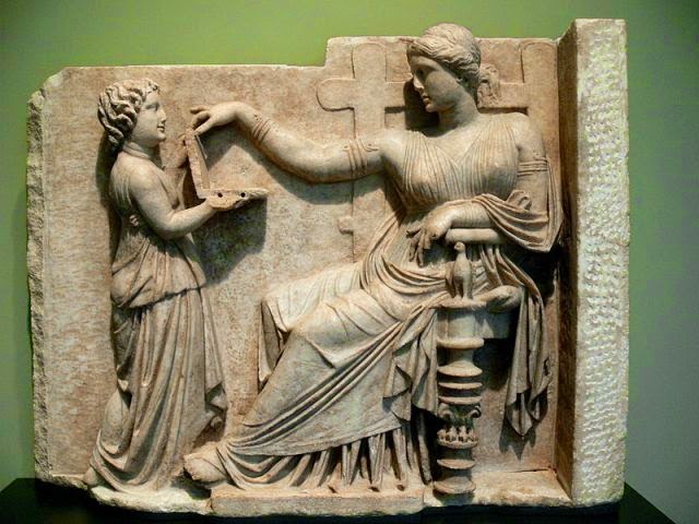 ancient greek artwork shows what appears to be a laptop computer ancient greek artwork