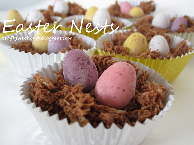 chocolate easter nests homemade