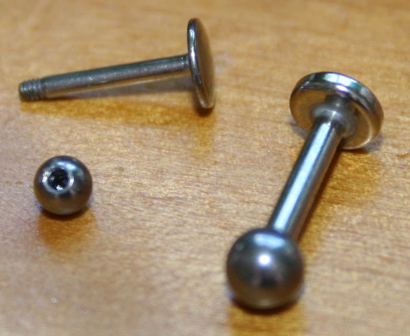 What the holes look like without jewellery in - if I took my jewellery title=