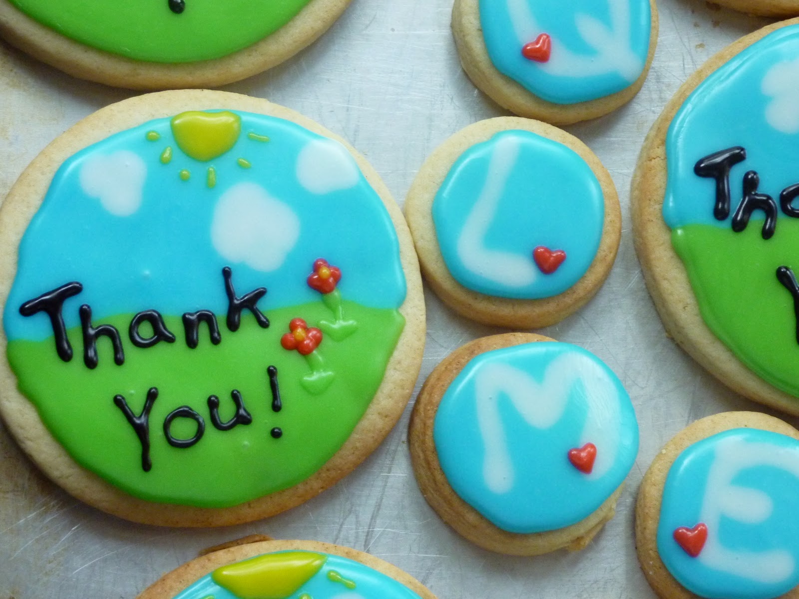 Sarah Bakes Thank You Cookies Party Favor