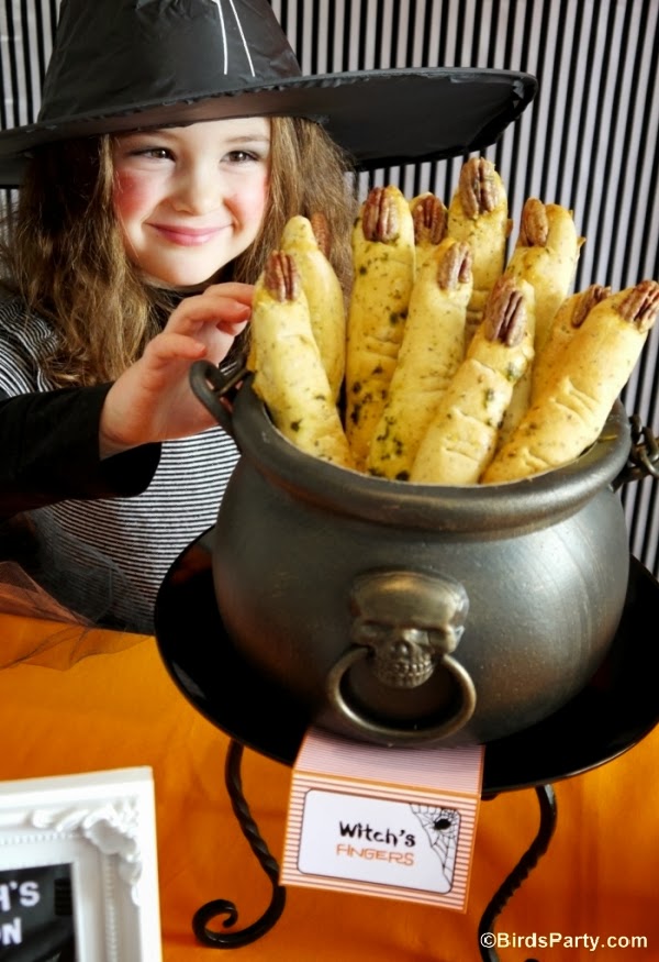 Halloween Witch's Fingers Break Sticks Recipe Party Ideas Party