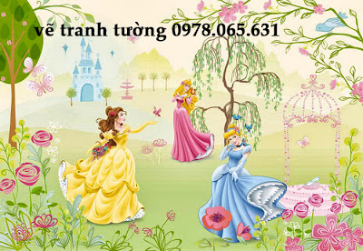 vẽ tranh tường phòng bé vẽ tranh tường mầm non