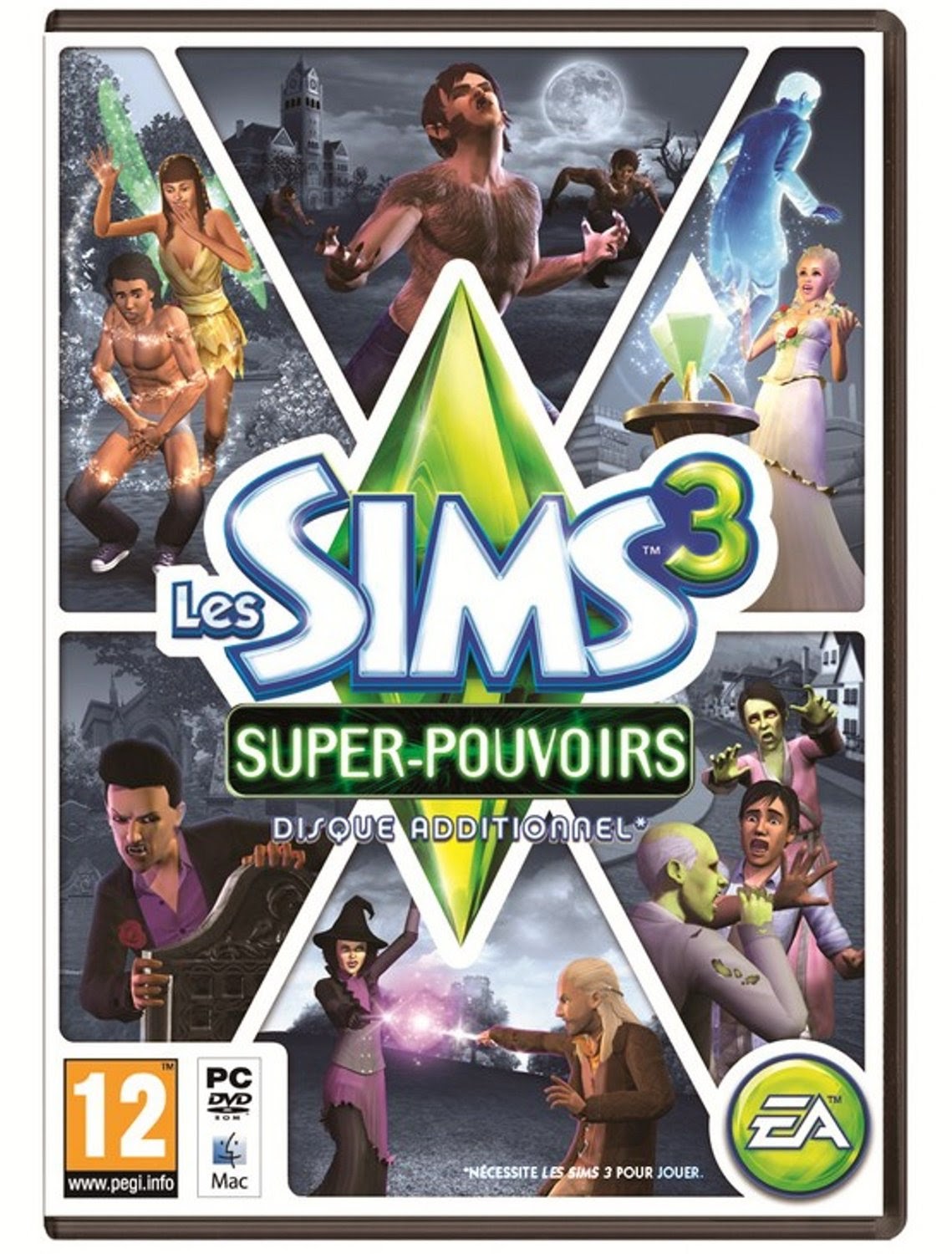 Les Sims 3 SuperPouvoirs Jeu Complet pour PC en Francais Crack Inclus Telecharger Jeux