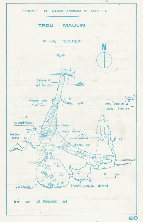 Topo Fontaine Réseau Supérieur 1968