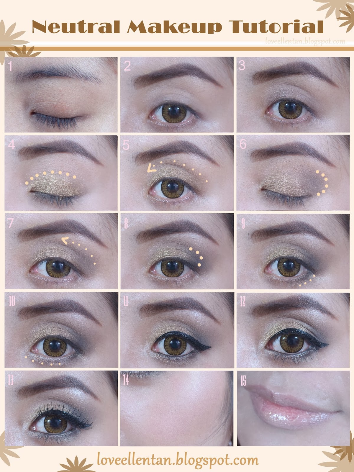 Neutral Makeup Tutorial .♥ Loveellentan ♥....