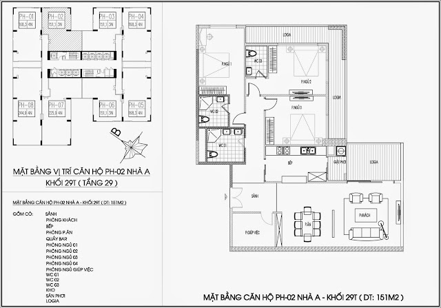 Mặt bằng căn hộ tòa A - 29 tầng, chung cư Imperia Garden Mặt bằng căn hộ tòa A - 29 tầng, chung cư Imperia Garden
