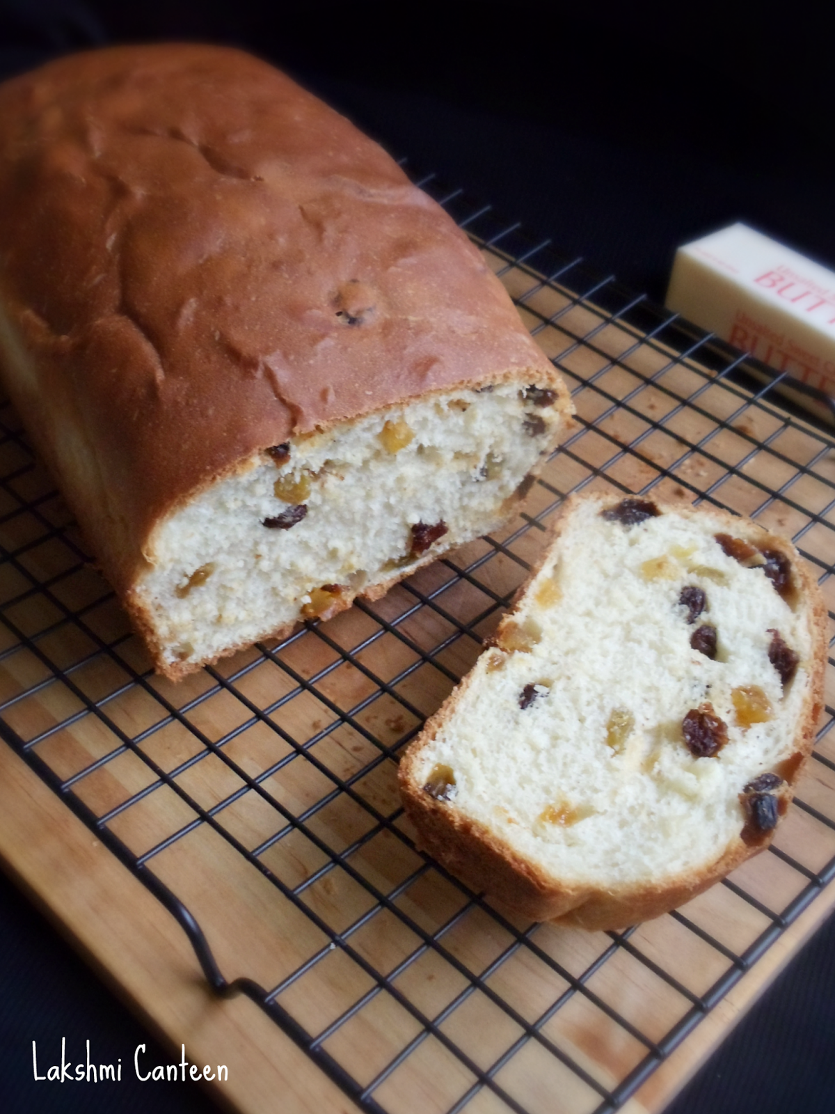 Lakshmi Canteen Old Fashioned Raisin Bread