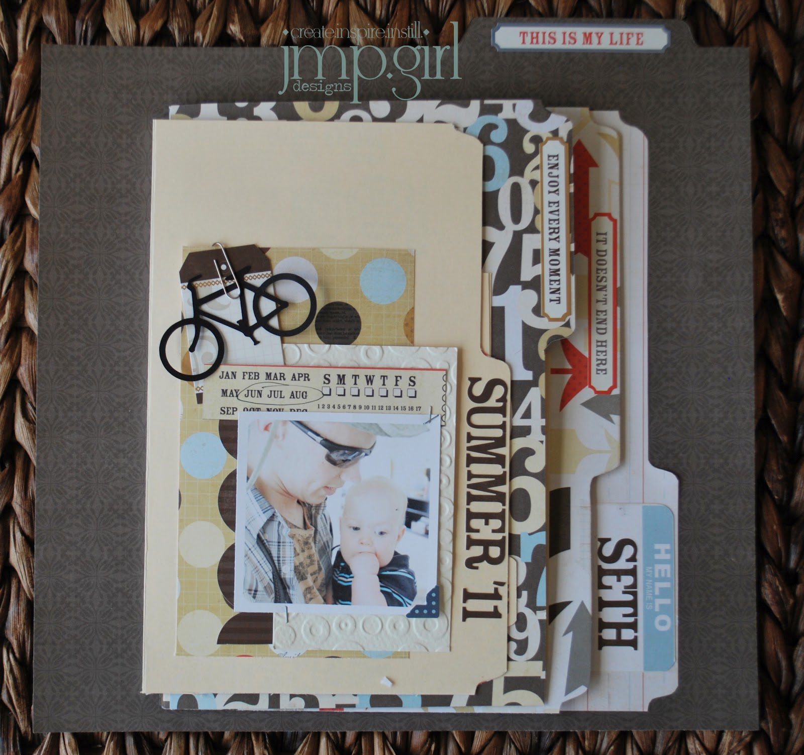 jamie pate Interactive Scrapbook Page