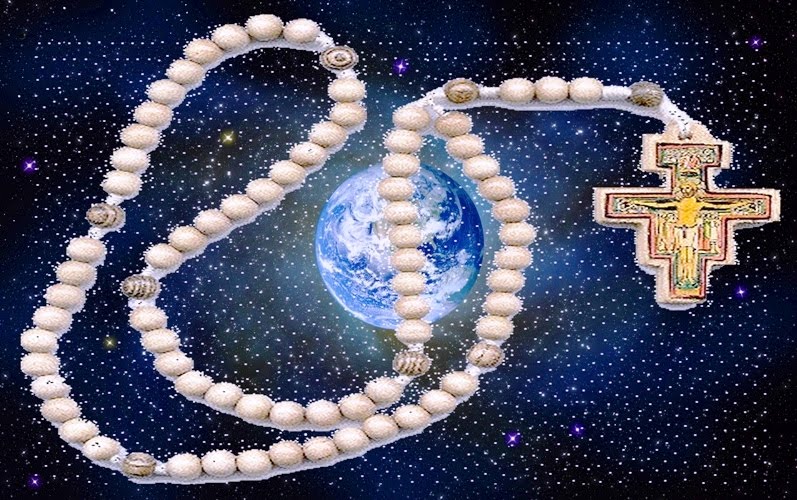 GESU' E' DI RITORNO ORA! CORONA O ROSARIO FRANCESCANO