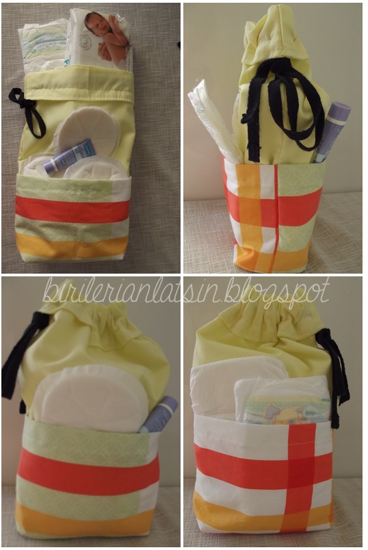 &hellip;Birileri Anlatsın&hellip; Kumaş Bebek Bezi Torbası