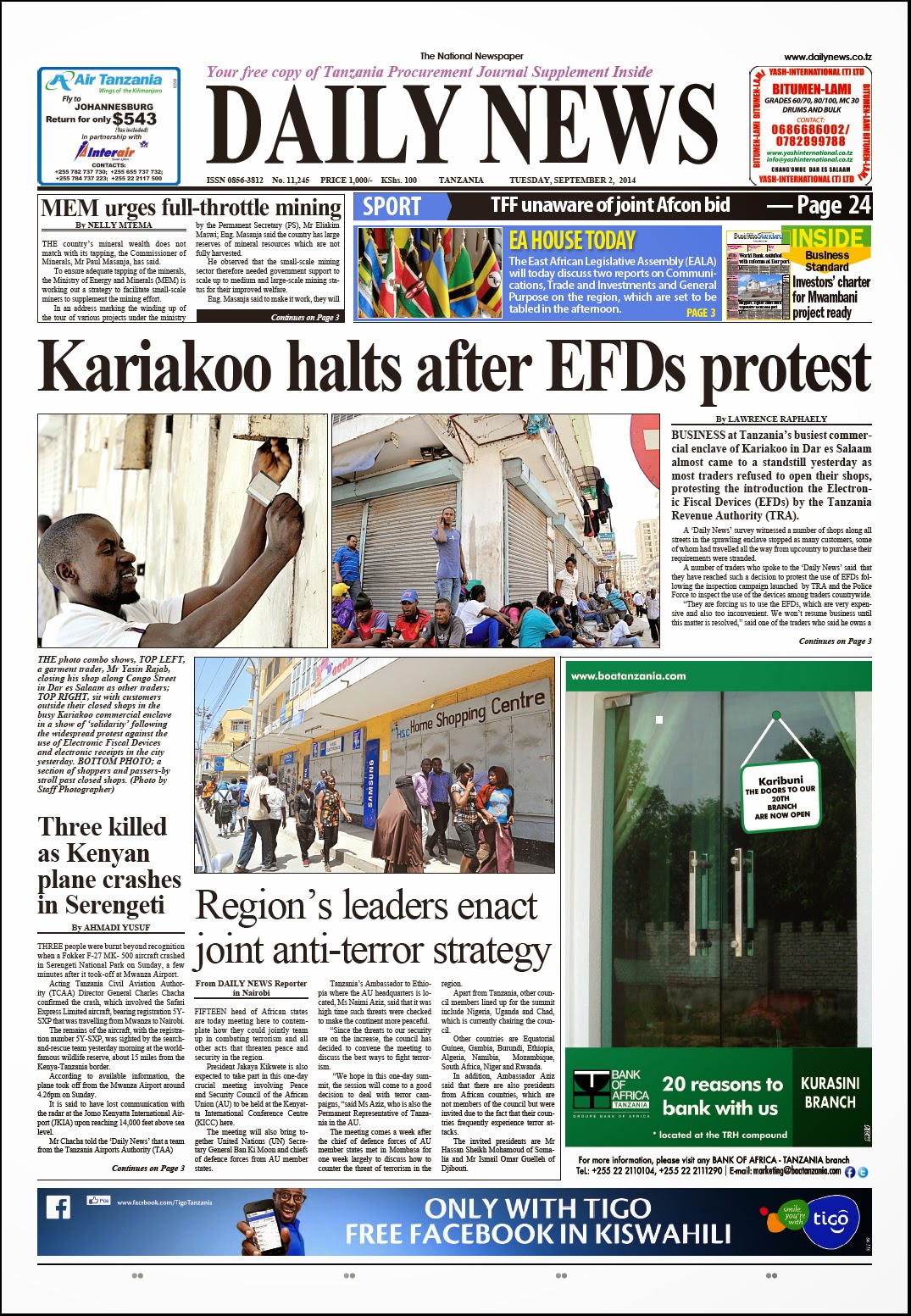 Magazeti yaliyosheheni matangazo na habari kem kem za uhakika