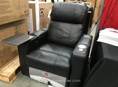 Get the full movie theater experience with the Pulaski Furniture Leather Home Theater Power Recliner