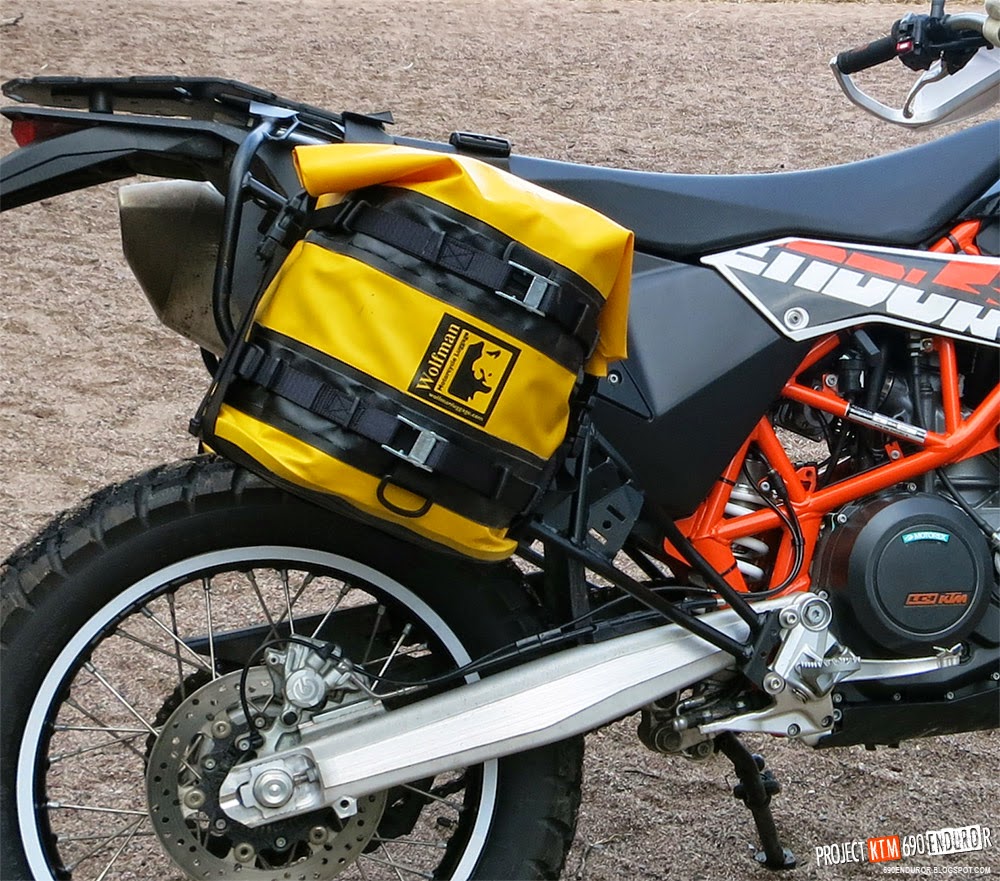 project KTM 690 Enduro R Wolfman Expedition Dry Saddle Bags & Rally