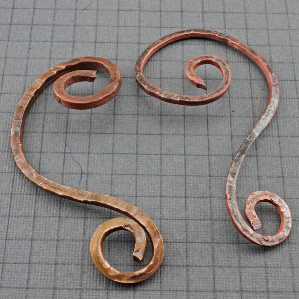 OscarCrow Handmade Jewelry Wire Heartwrought iron style in copper
