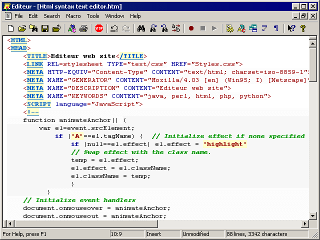 Как создать текст html