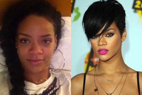 Rihanna без макияжа Rihanna без макияжа