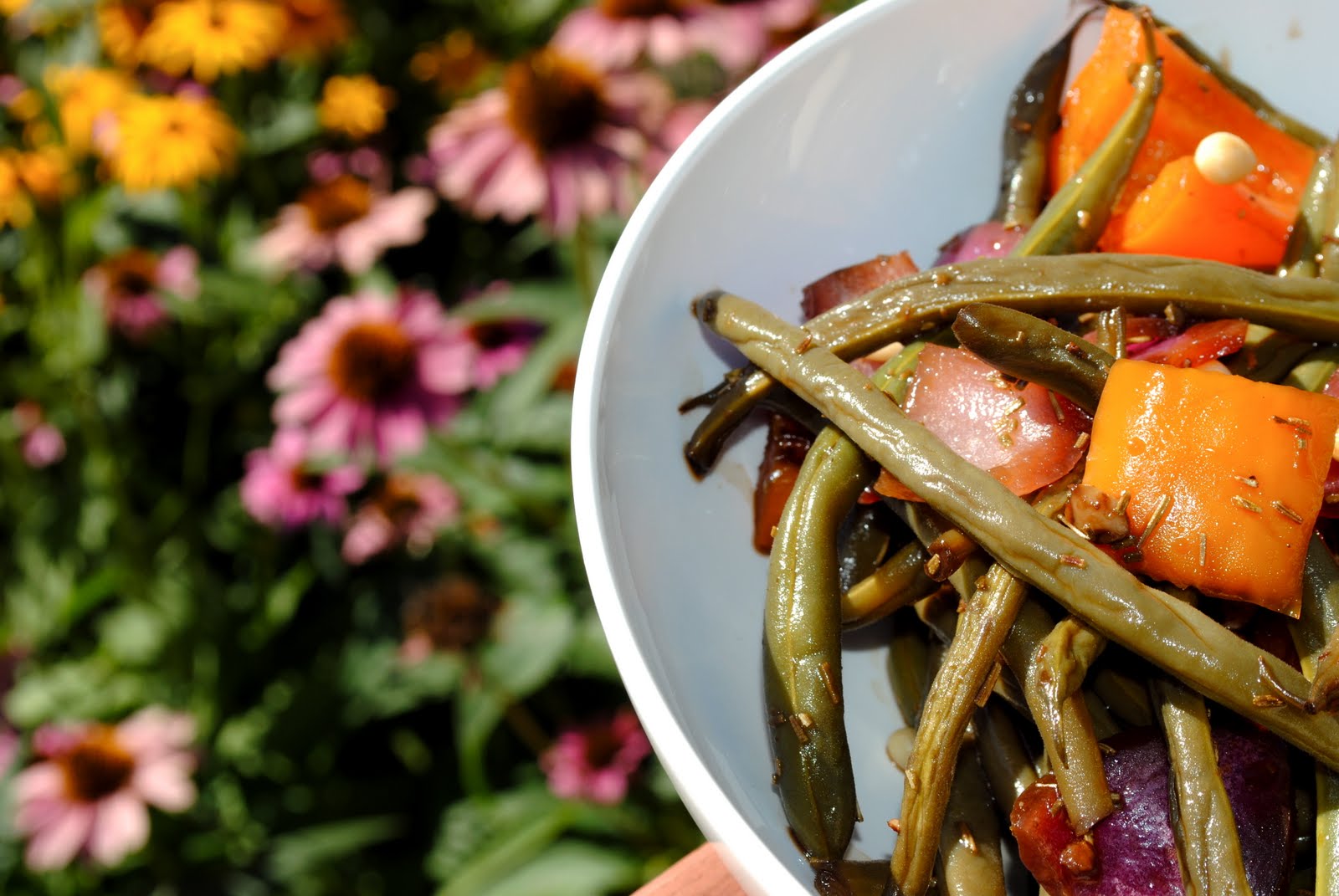 Rosemary Balsamic Green Bean Salad Fit Foodie Finds