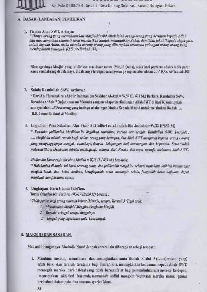 Contoh Proposal Bantuan Dana Baznas