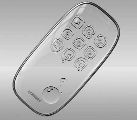 aqua transparent water based touch screen