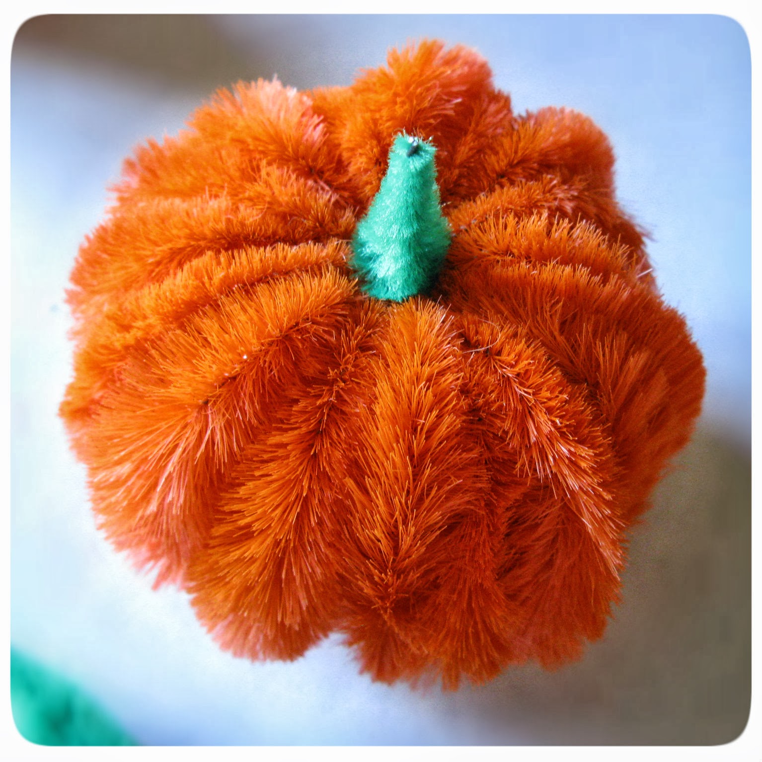 Happy as a Lark Chenille Bump Pumpkin Tutorial